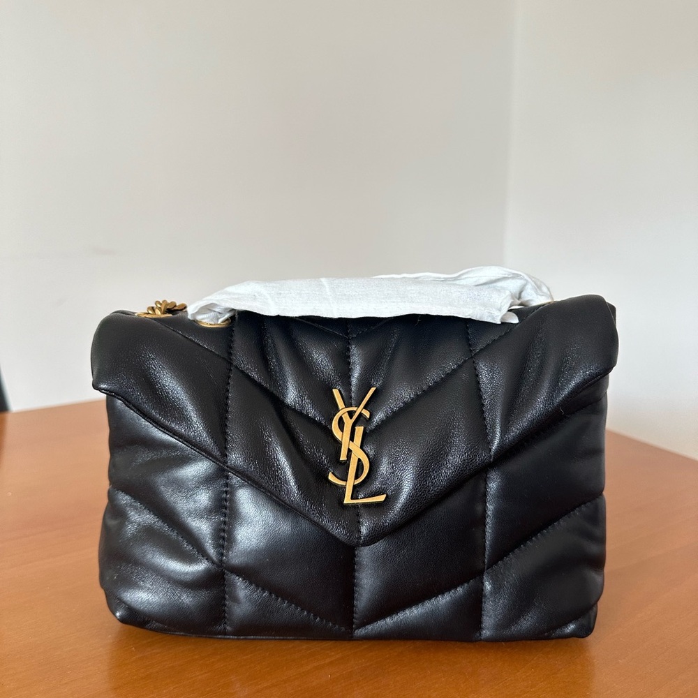 Saint Laurent Toy Puffer bag black